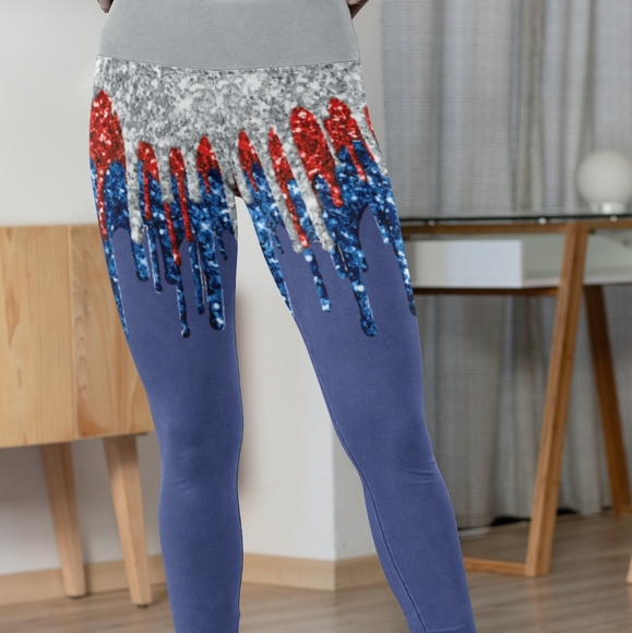 Americana Drips - 4th of July Fourth Glitter USA - Picture 3 of 4